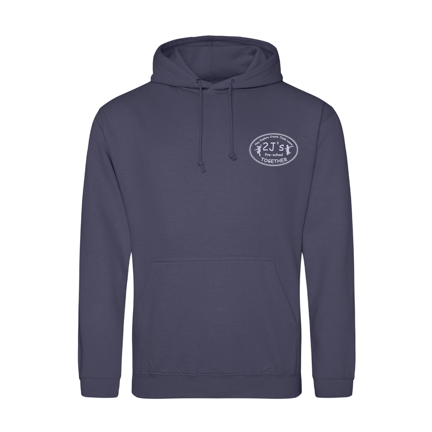 blue grey hoodie