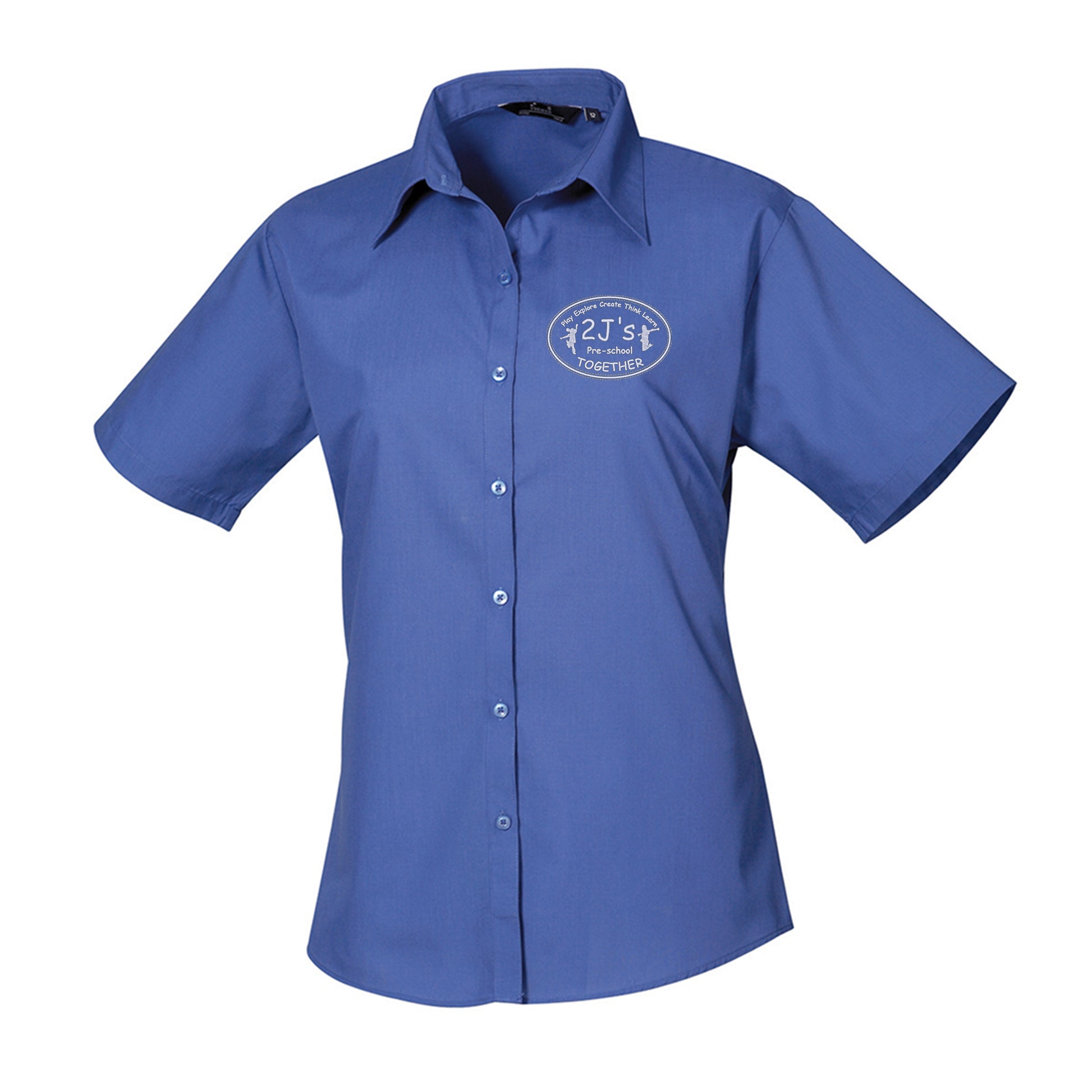 royal blue shirt
