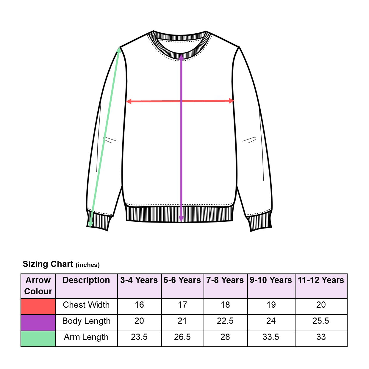 sizing chart