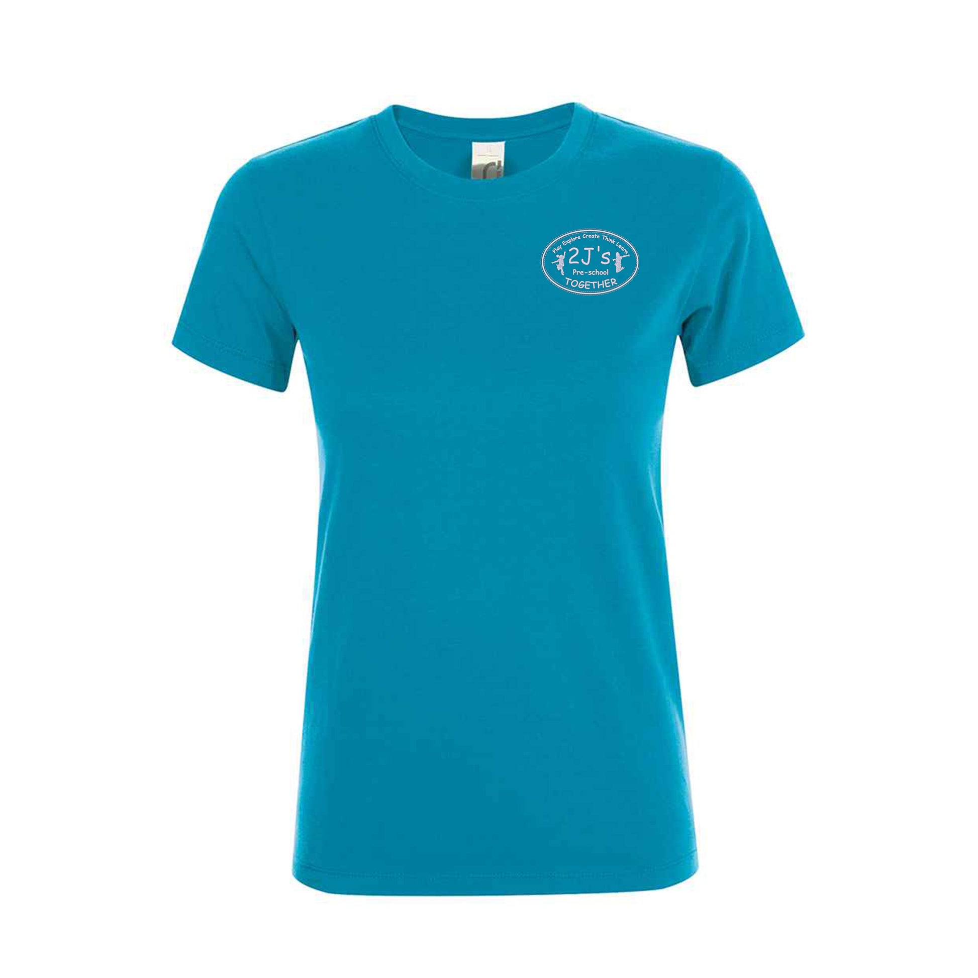 aqua blue top
