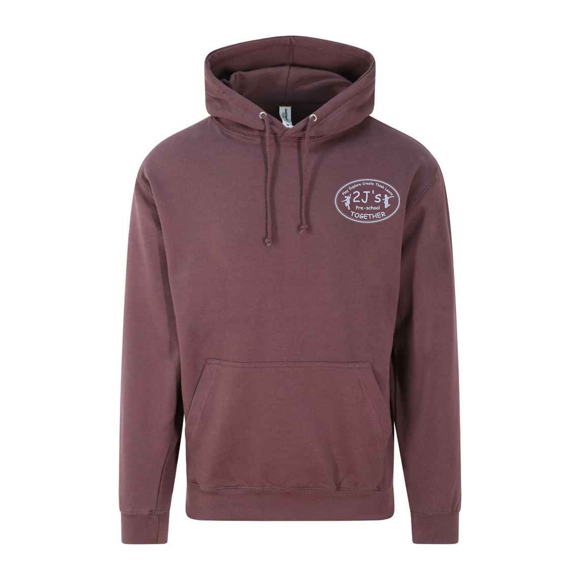 deep red hoodie