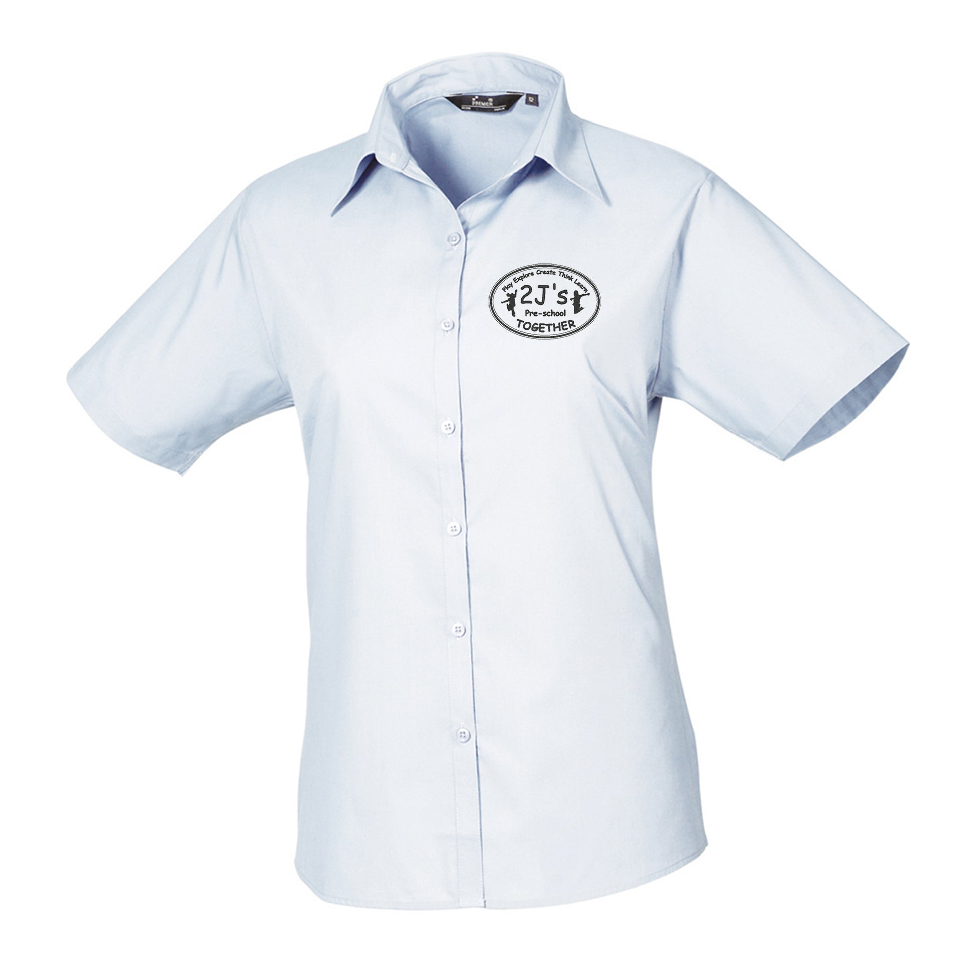 light blue shirt