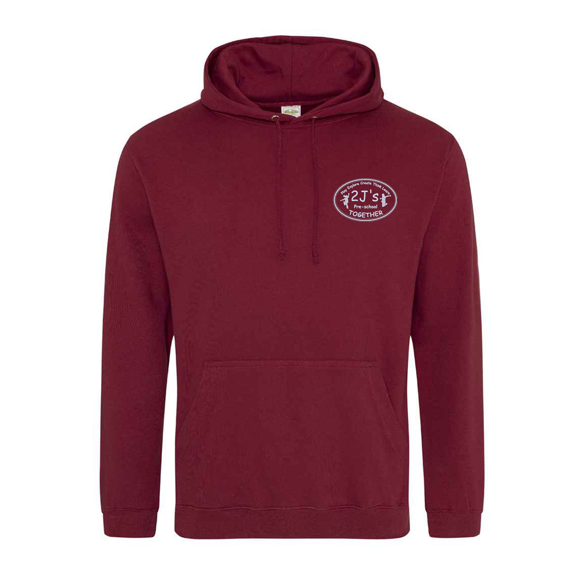 burgundy hoodie