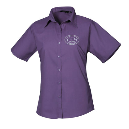 purple shirt