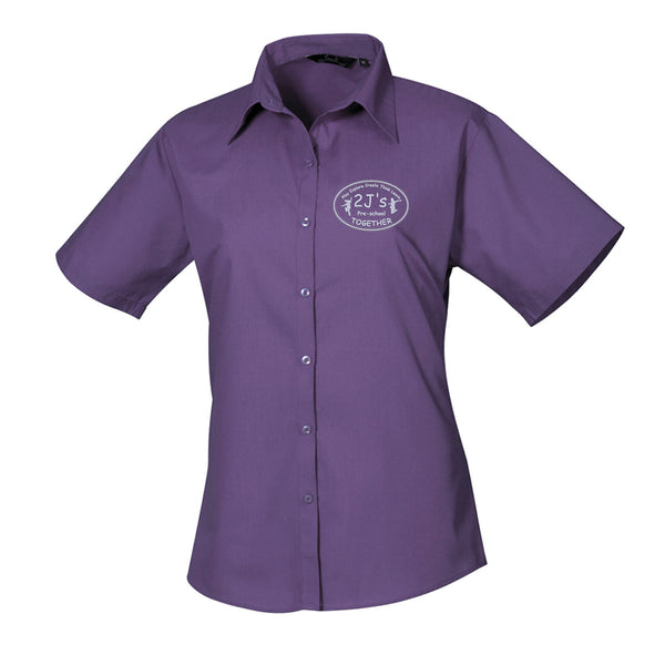 purple shirt