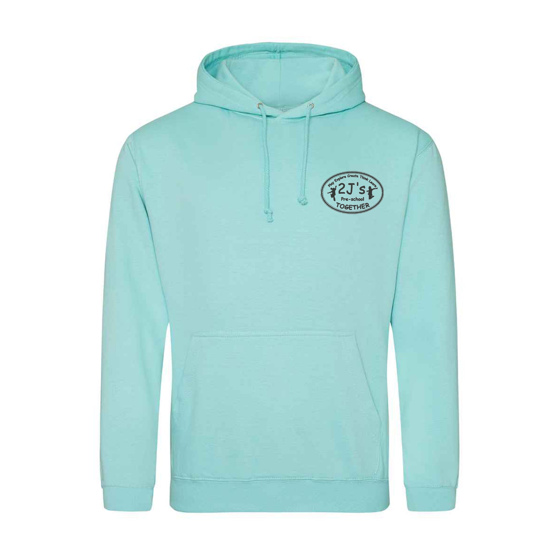 pastel blue hoodie