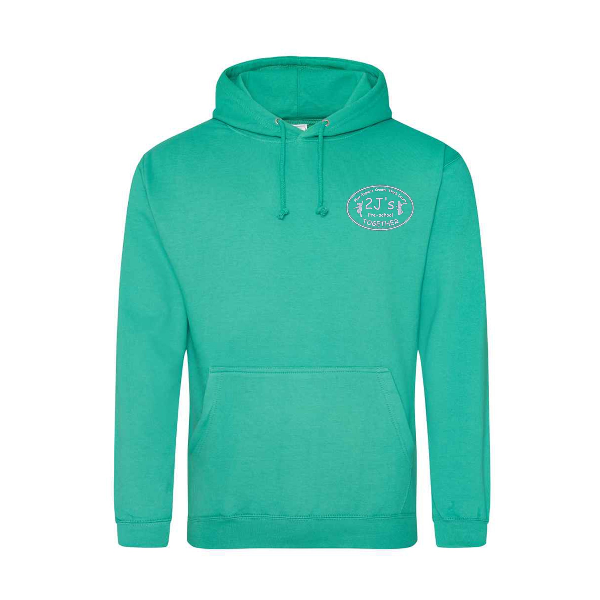blue green hoodie