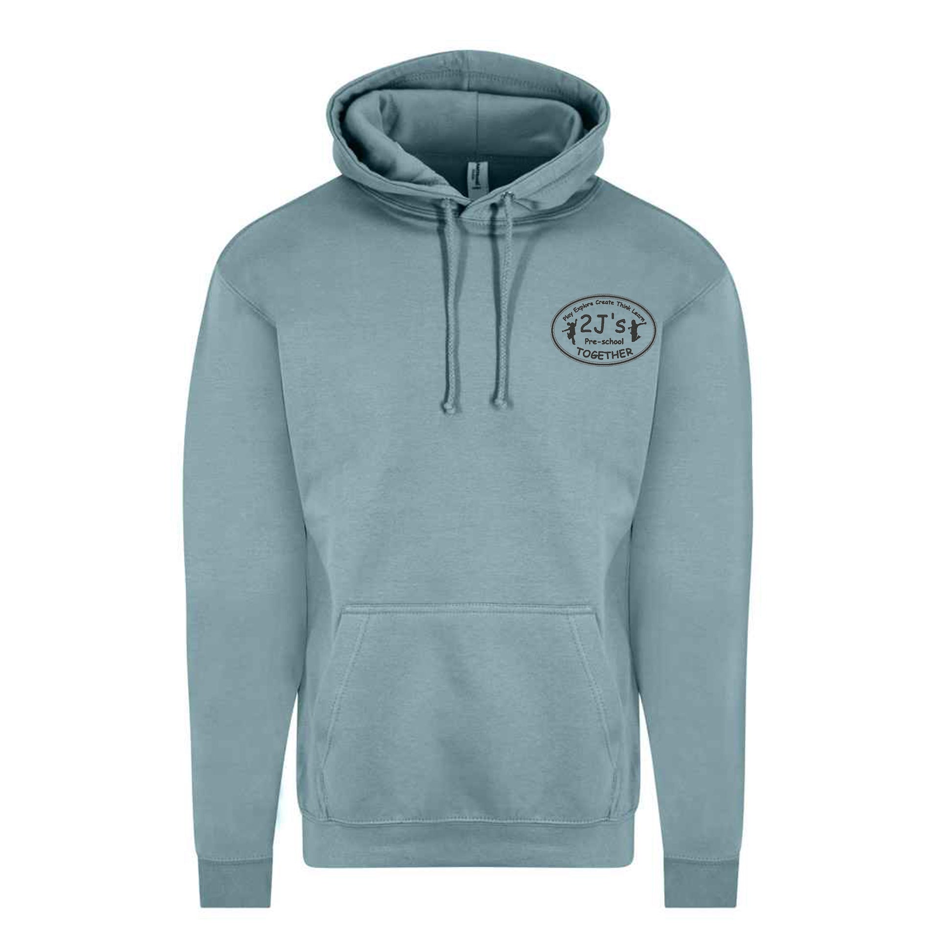 dusty blue hoodie