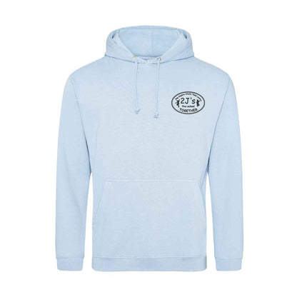 sky blue hoodie