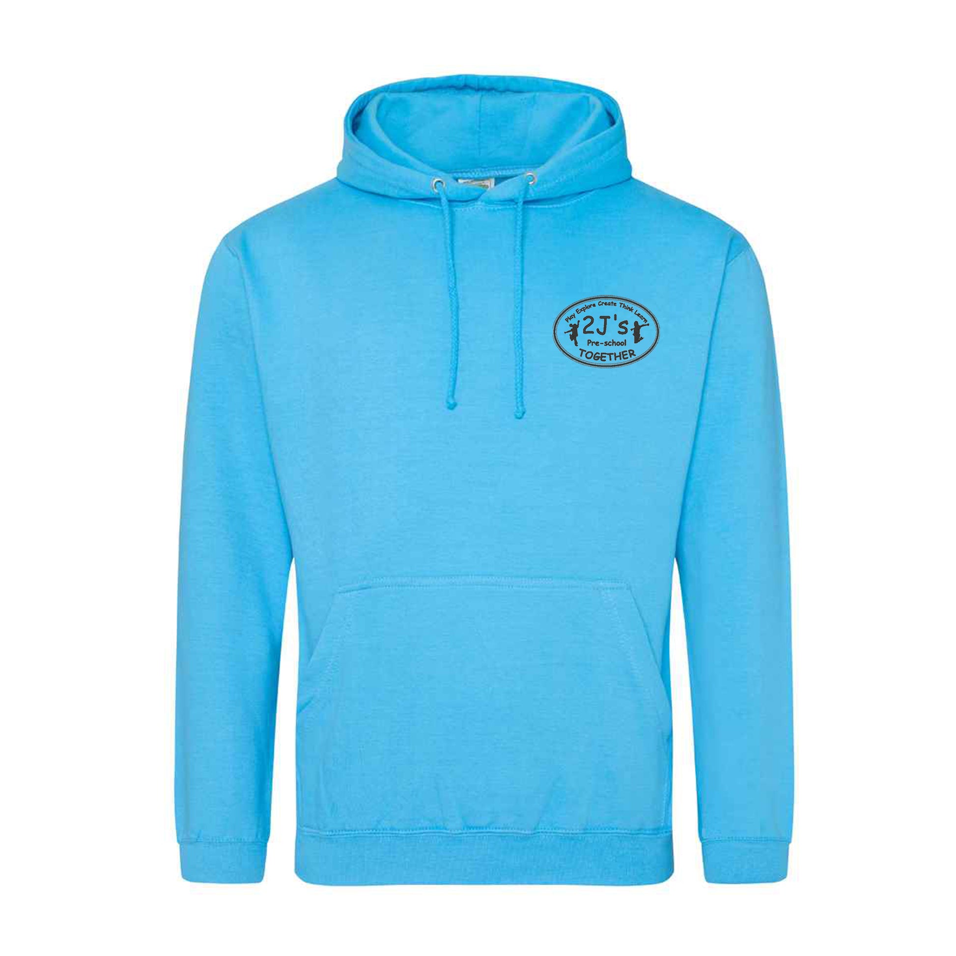 mid blue hoodie