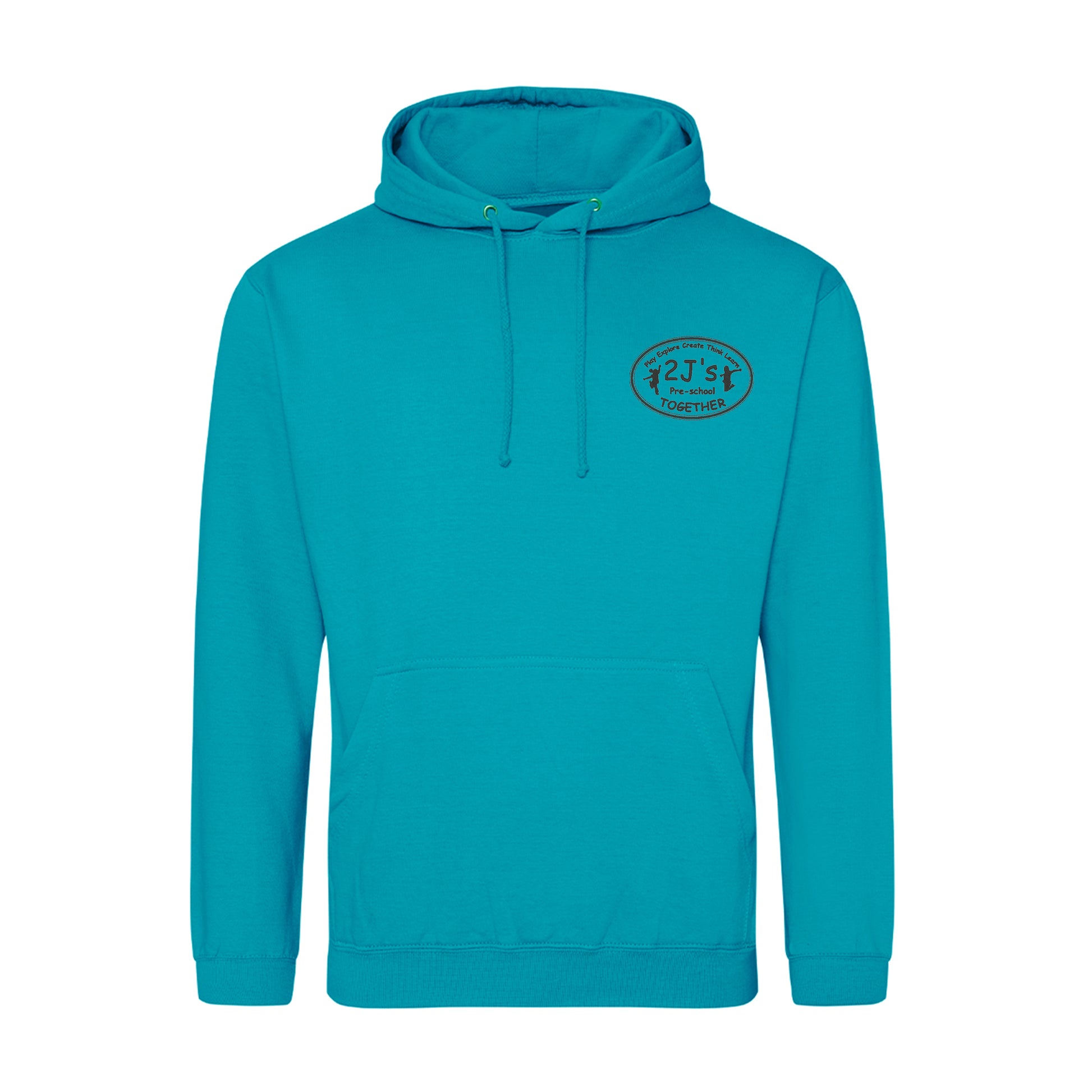 blue hoodie