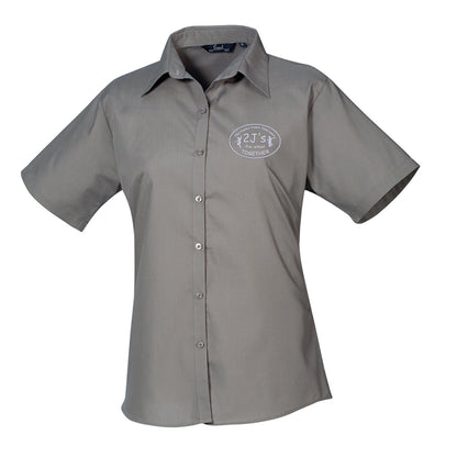 dark grey shirt
