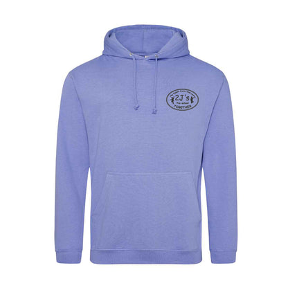bright violet hoodie