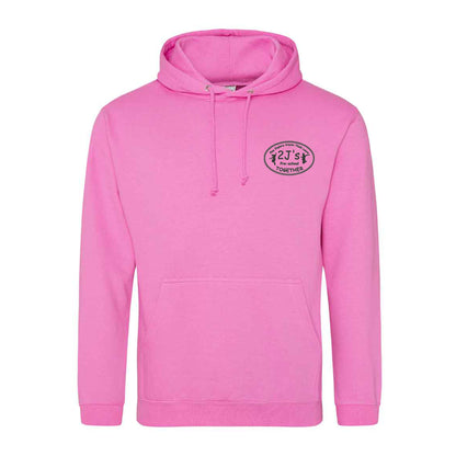 pink hoodie