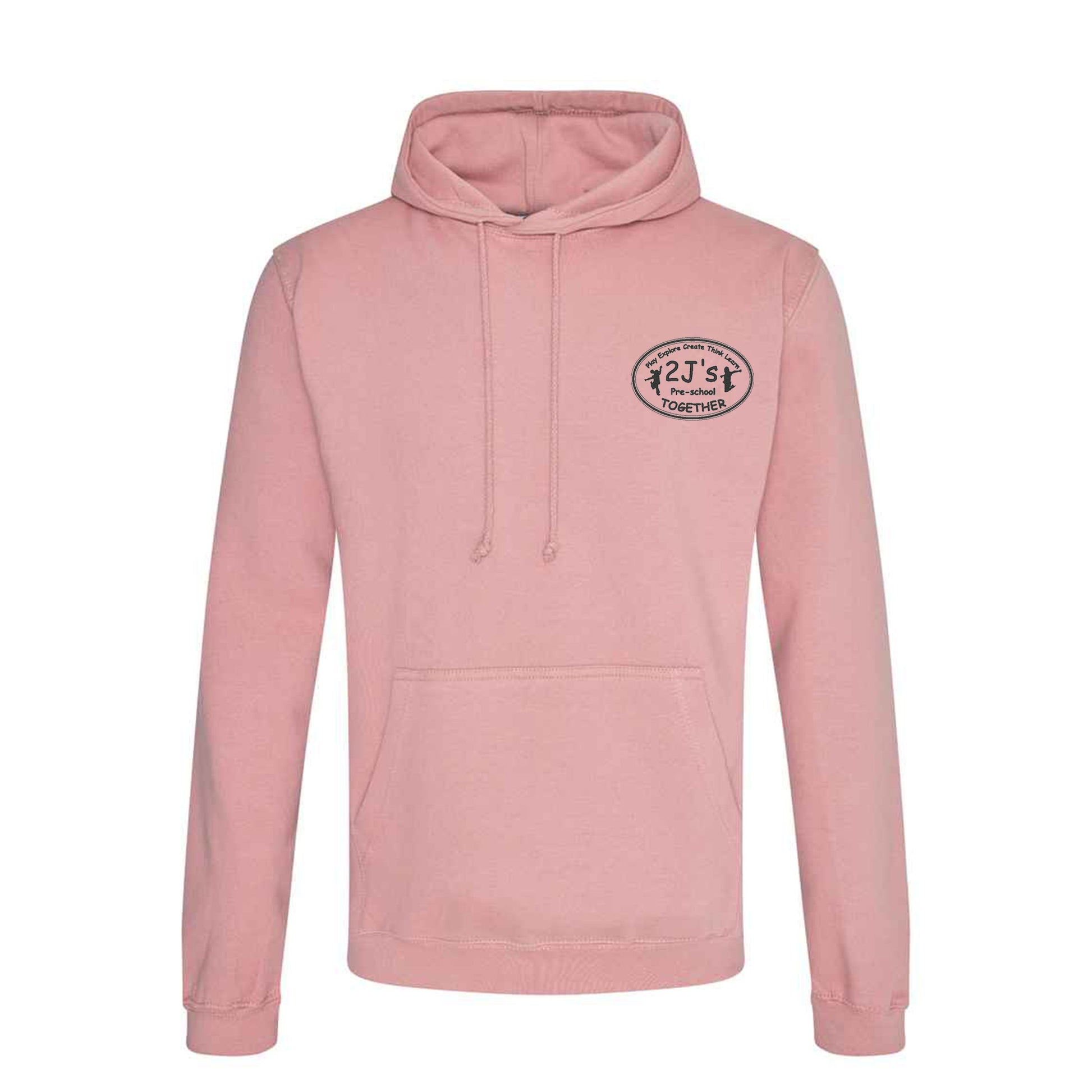 dusty pink hoodie