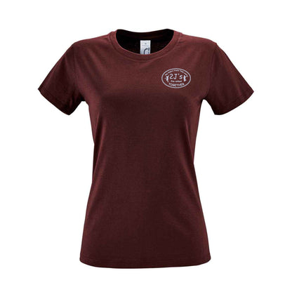 burgundy top