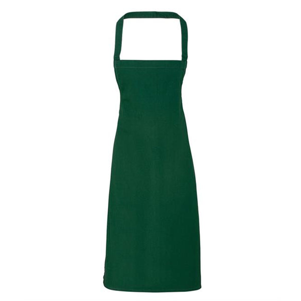 bottle green organic apron