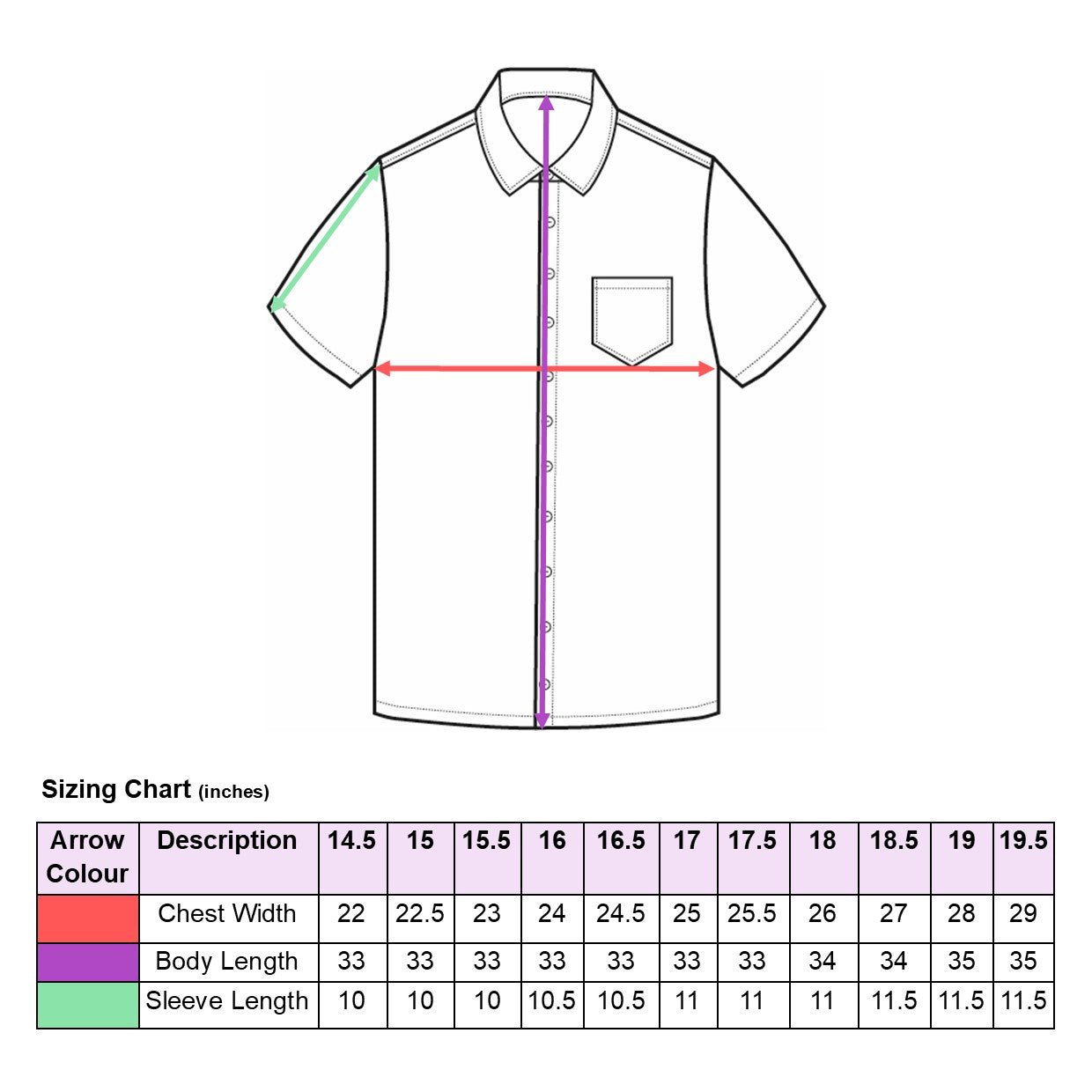 sizing chart