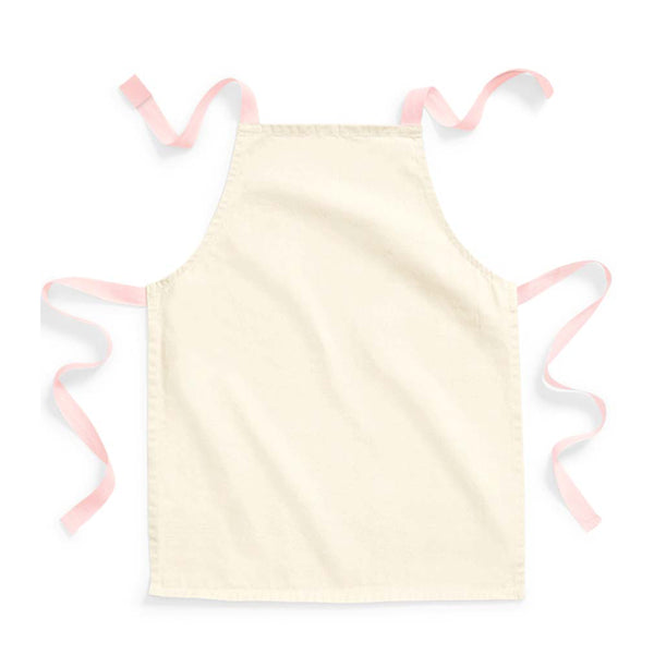 pastel pink fairtrade apron