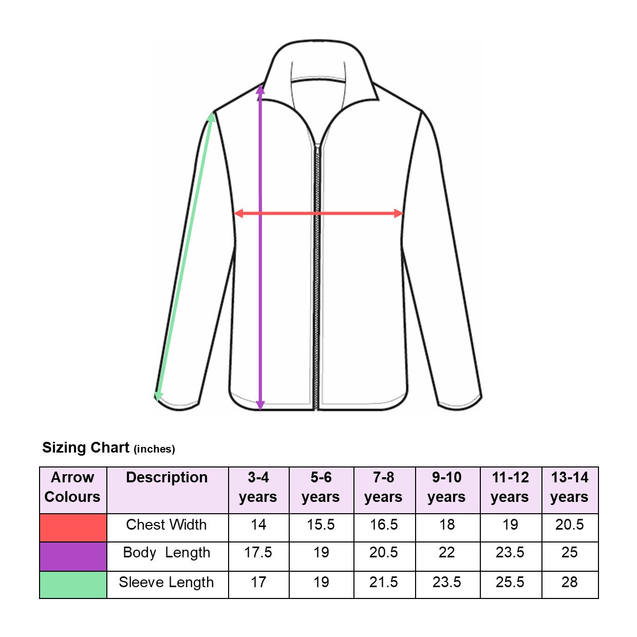 sizing chart
