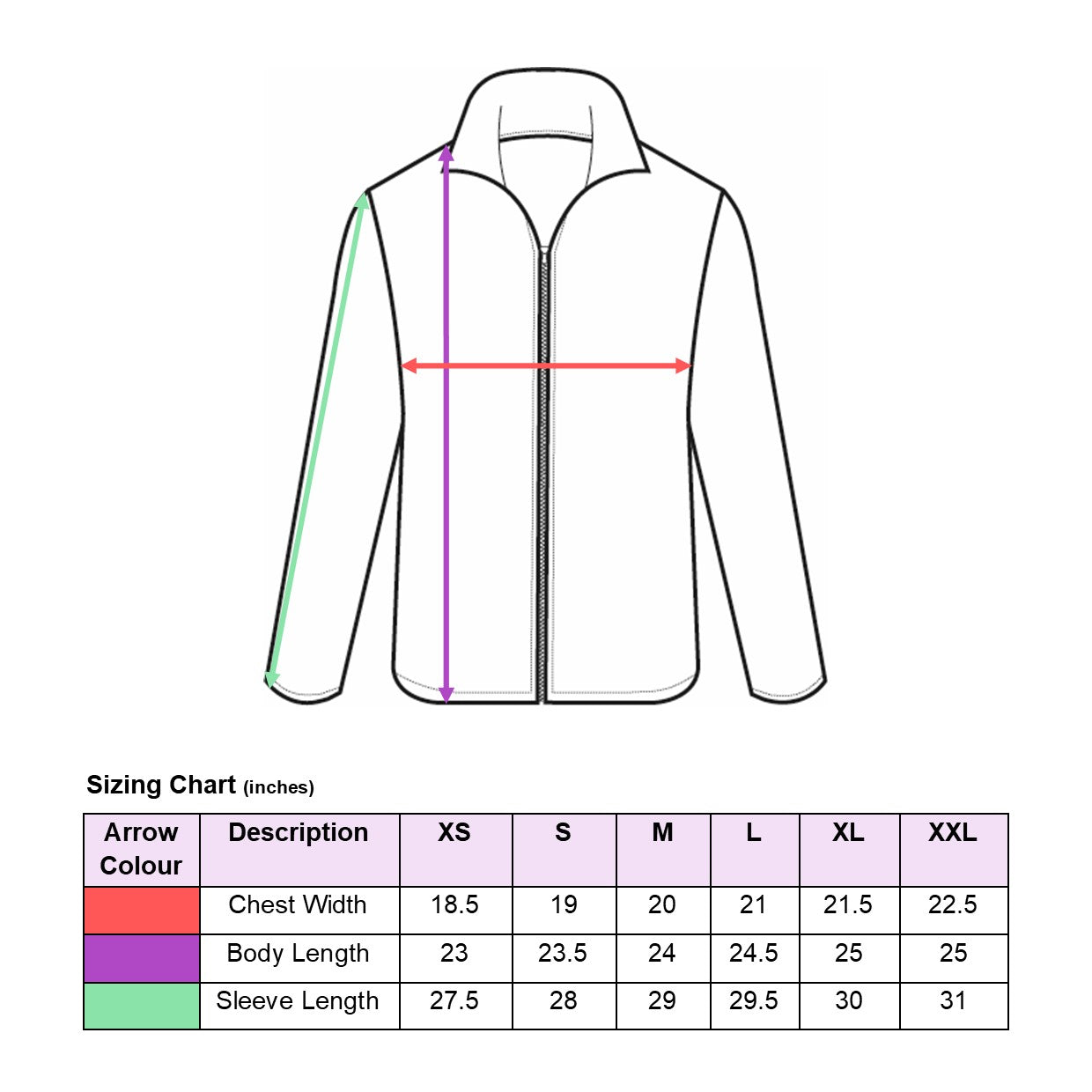 sizing chart