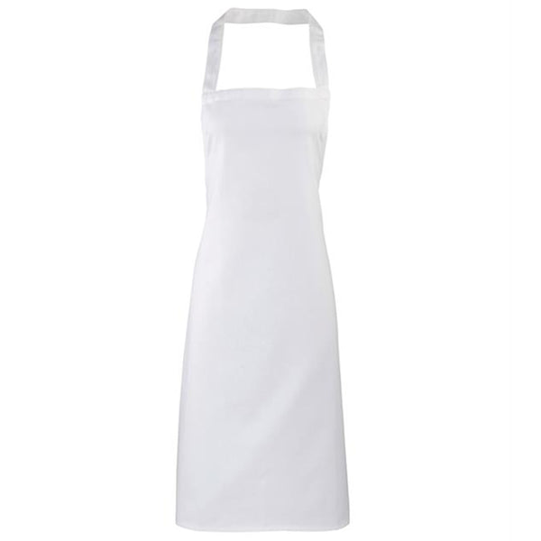 white organic apron