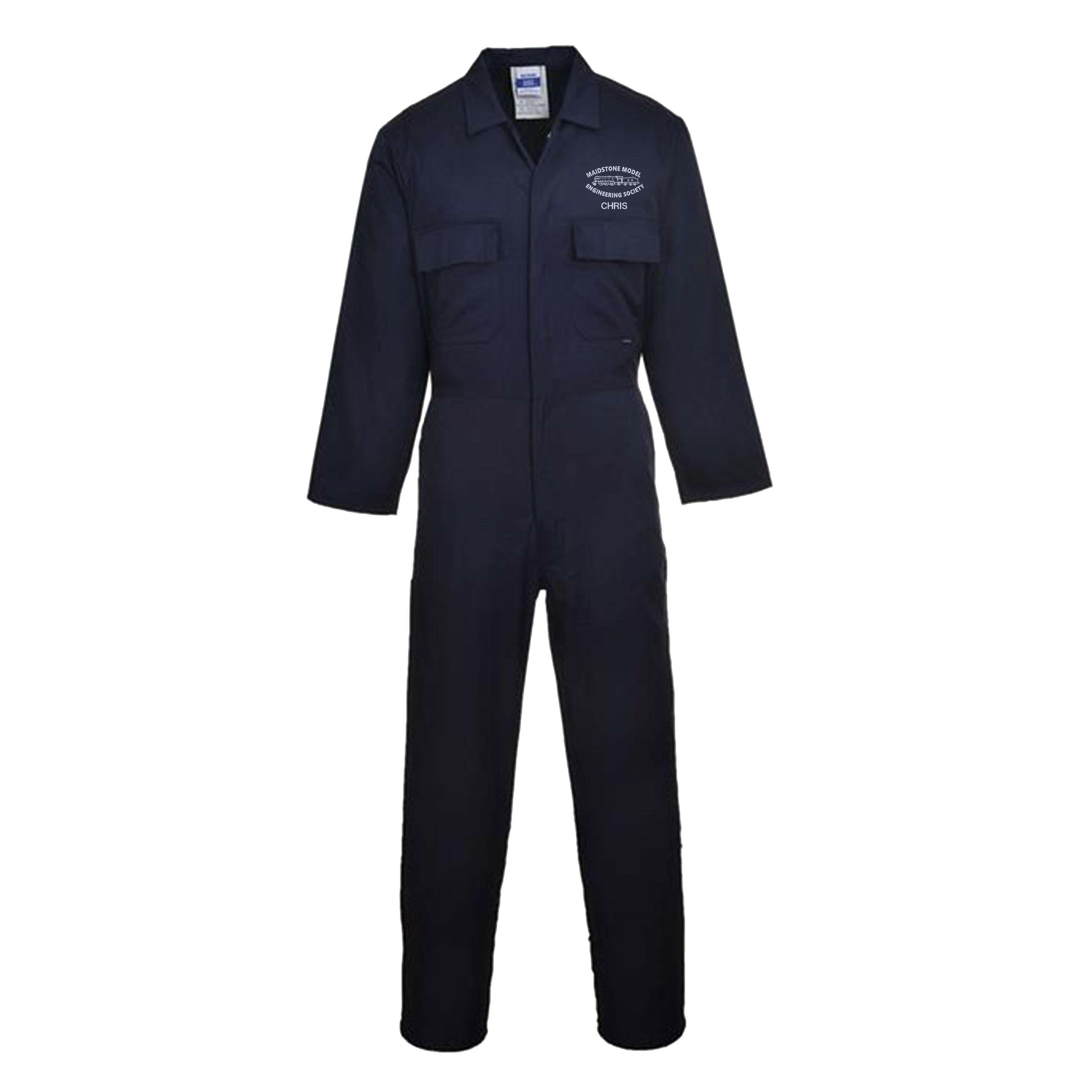 Boilersuit with embroidered logo