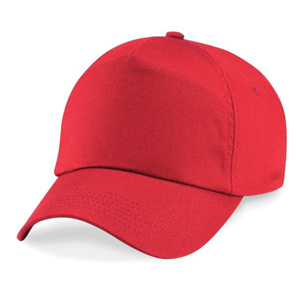 bright red cap