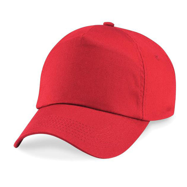 kids bright red cap