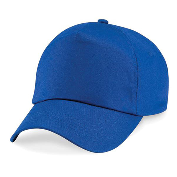 bright blue cap