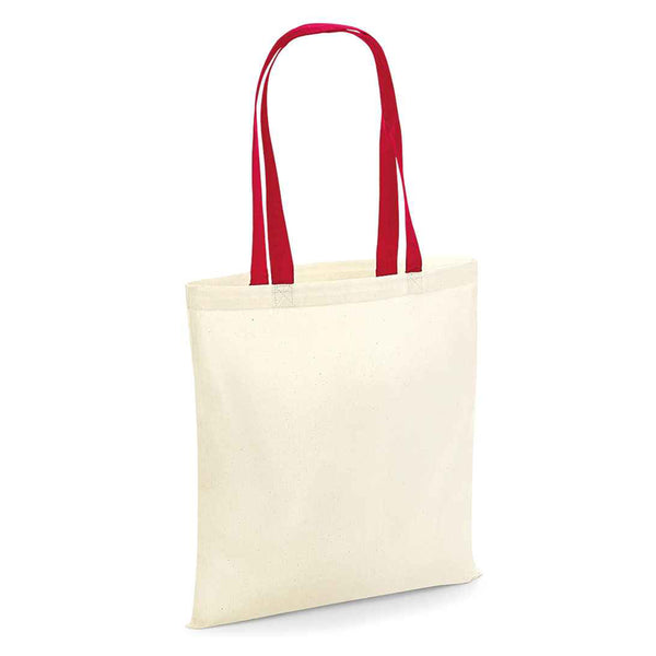 red handle tote bag