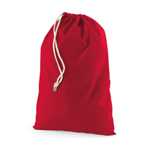 red santa sack