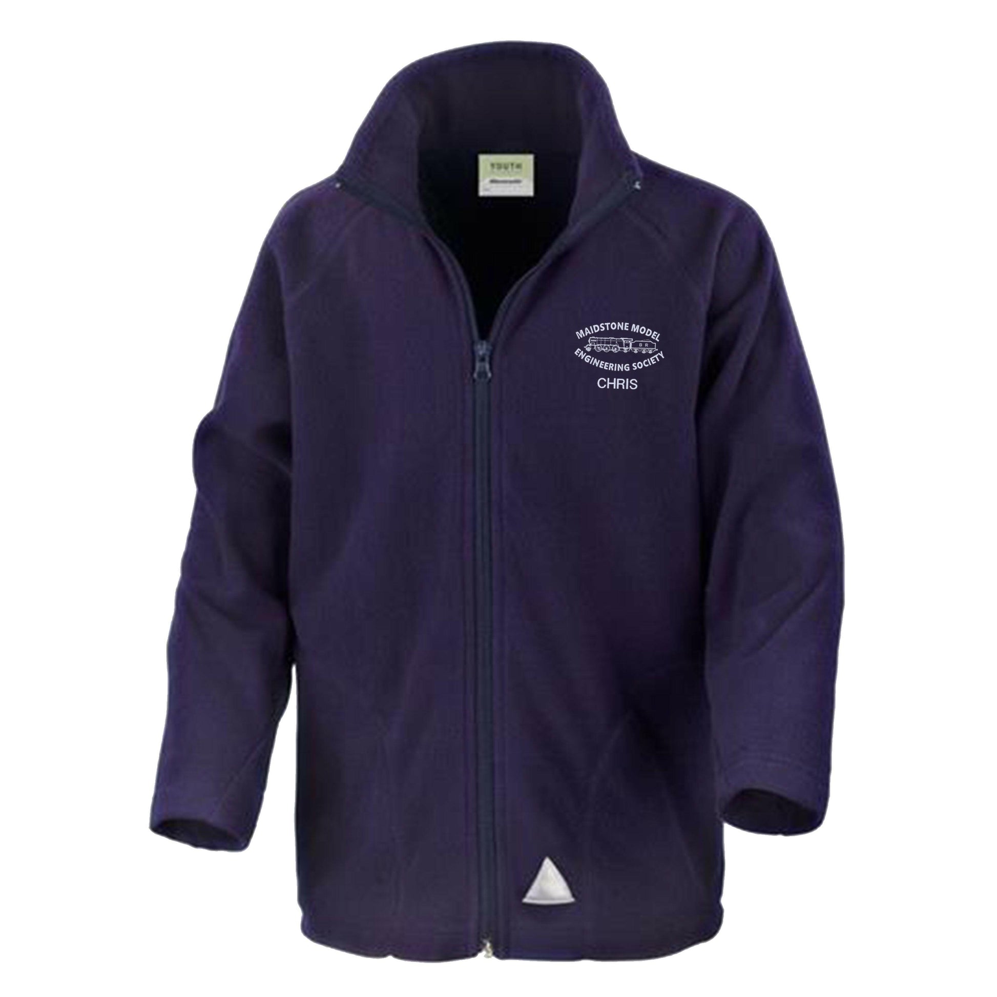 Kid's fleece with embroidered emblem