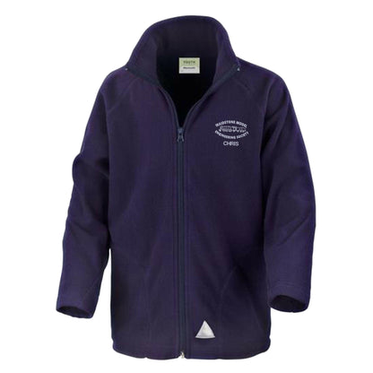 Kid's fleece with embroidered emblem