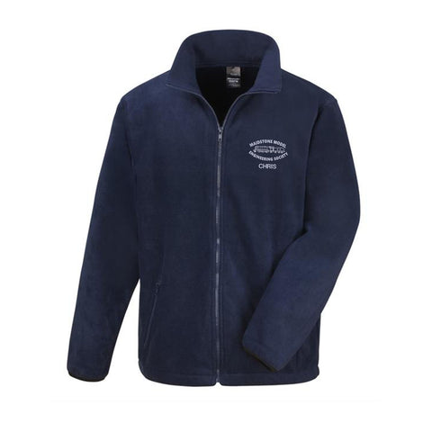 Mens fleece with embroidered logo