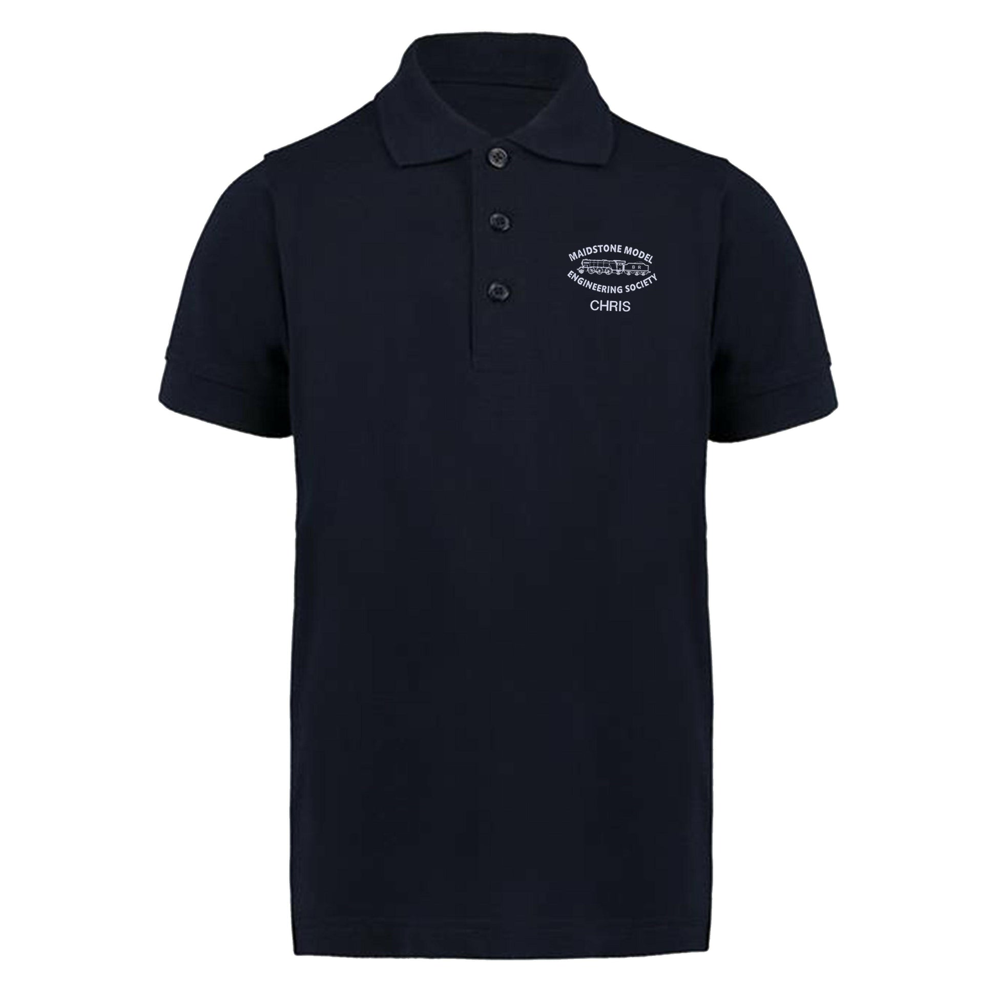 Kids polo with embroidered logo