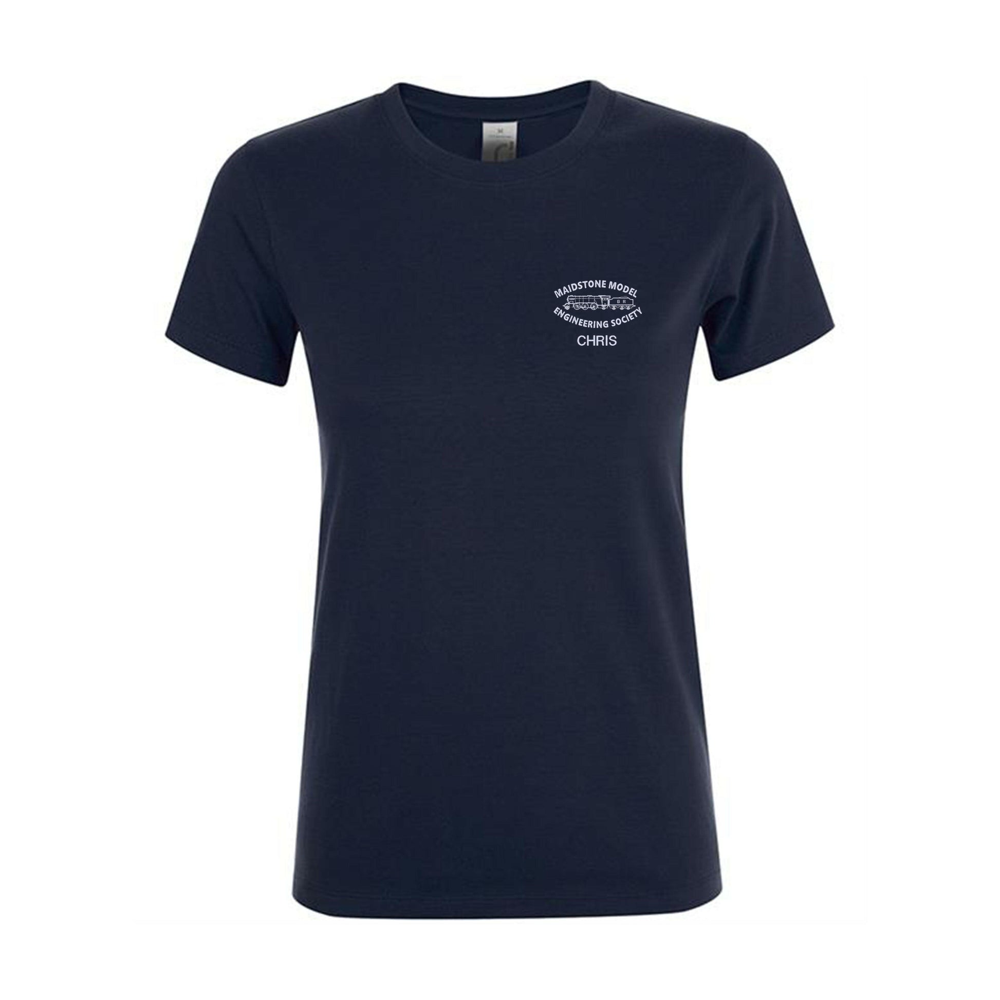 Women's t-shirt with embroidered emblem